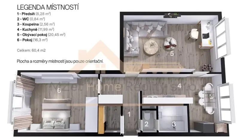 Prodej bytu 2+1, Praha - Hostivař, Gercenova, 60 m2