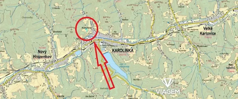 Prodej podílu pole, Karolinka, 1449 m2