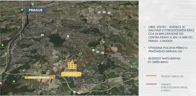 Prodej komerčního pozemku, Vestec, Hodkovická, 15258 m2