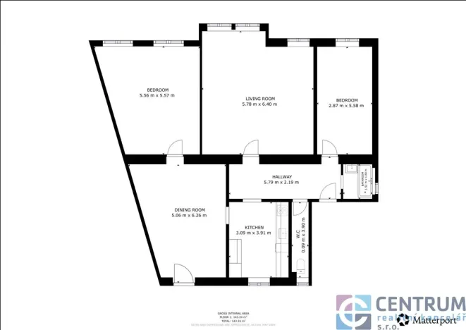 Pronájem bytu 4+1, Jablonec nad Nisou, 5. května, 143 m2