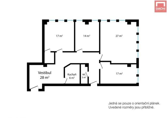 Pronájem kanceláře, Olomouc, Wellnerova, 118 m2