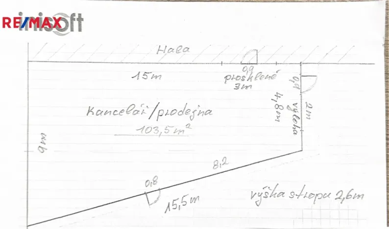 Pronájem obchodního prostoru, Velká Bystřice, ČSA, 354 m2