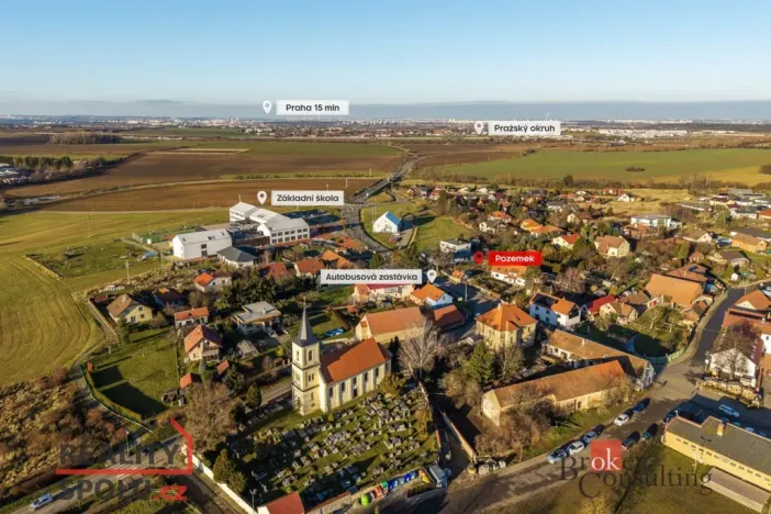 Prodej pozemku pro bydlení, Psáry - Dolní Jirčany, Pražská, 1402 m2