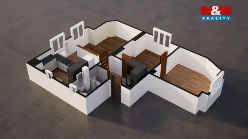 Prodej bytu 3+kk, Teplice, Škroupova, 72 m2