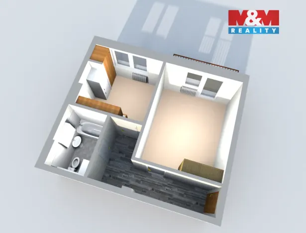 Pronájem bytu 1+1, Ralsko - Kuřívody, 33 m2