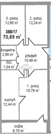 Prodej bytu 3+kk, Odolena Voda, Pod Tvrzí, 71 m2