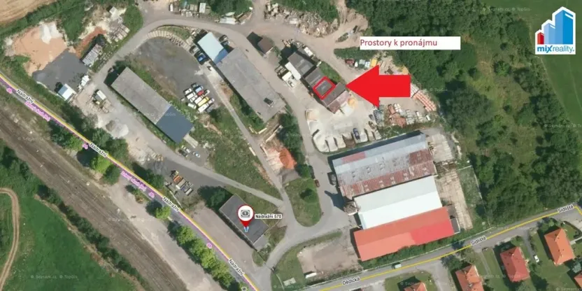 Pronájem skladu, Radnice, Nádražní, 63 m2