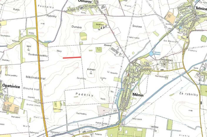 Prodej pole, Měnín, 7091 m2