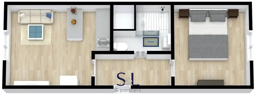 Pronájem bytu 2+kk, Česká Lípa, Havlíčkova, 42 m2