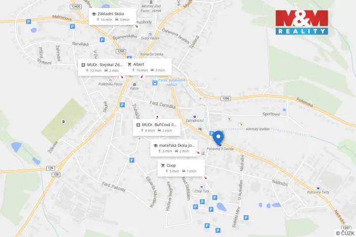 Prodej bytu 2+1, Pacov, Nádražní, 58 m2