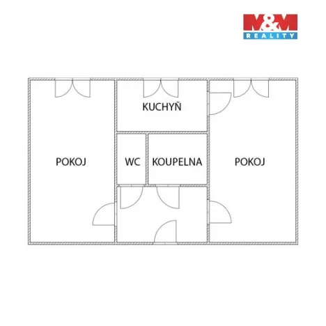 Prodej bytu 2+1, Most, Jaroslava Vrchlického, 52 m2