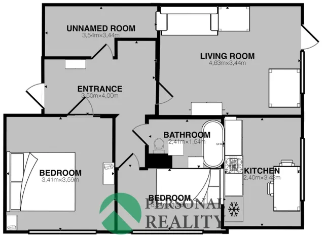 Prodej bytu 2+1, Písek - Budějovické Předměstí, nábřeží 1. máje, 66 m2