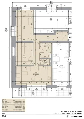 Prodej bytu 3+kk, Hořice, Zborovská, 72 m2
