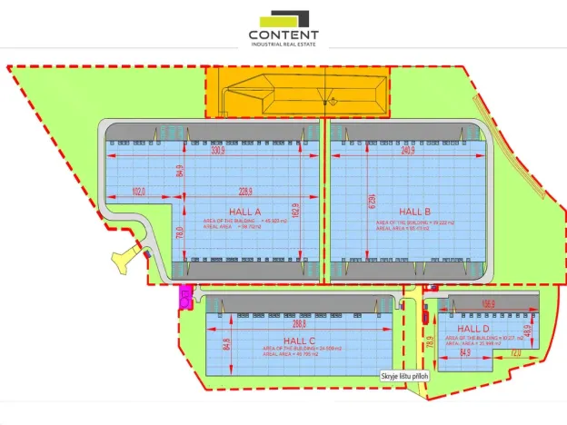 Pronájem skladu, Mošnov, 10217 m2