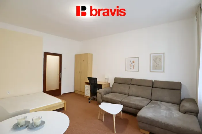 Pronájem bytu 1+1, Brno - Veveří, Bayerova, 30 m2