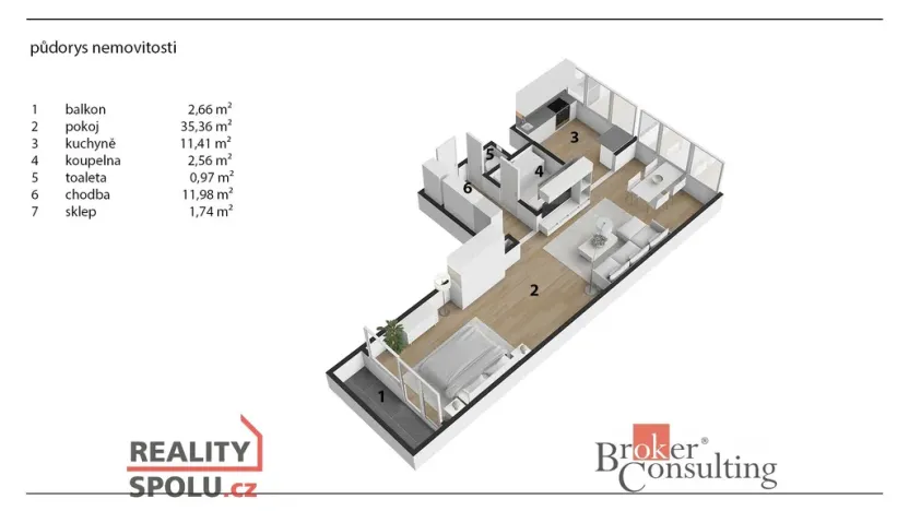 Pronájem bytu 2+kk, Mladá Boleslav - Mladá Boleslav II, Pezinská, 68 m2