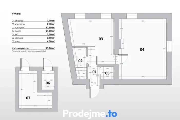 Prodej bytu 1+1, Znojmo, Třebízského, 38 m2