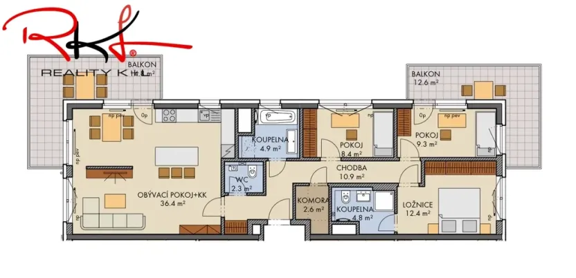 Prodej bytu 4+kk, Praha, Honzíkova, 125 m2