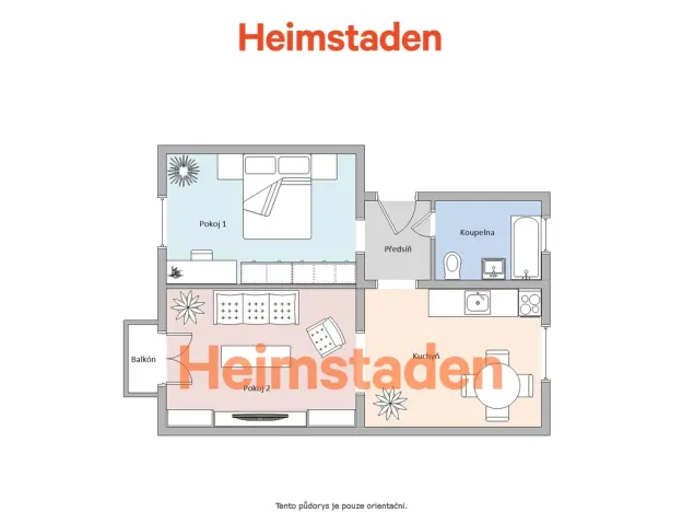 Pronájem bytu 2+1, Ostrava - Poruba, Porubská, 47 m2
