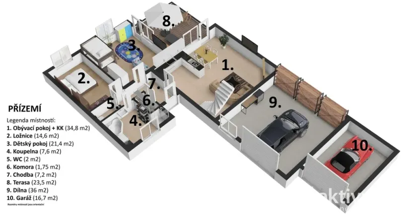 Prodej vícegeneračního domu, Vraňany, 283 m2
