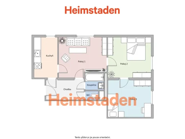 Pronájem bytu 3+kk, Ostrava - Poruba, Matěje Kopeckého, 73 m2