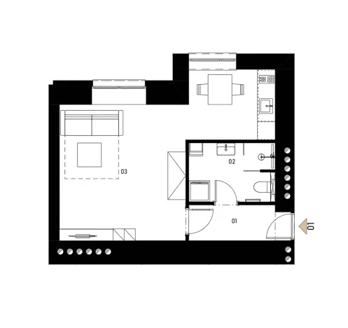 Prodej skladu, Praha - Břevnov, Pod Drinopolem, 37 m2