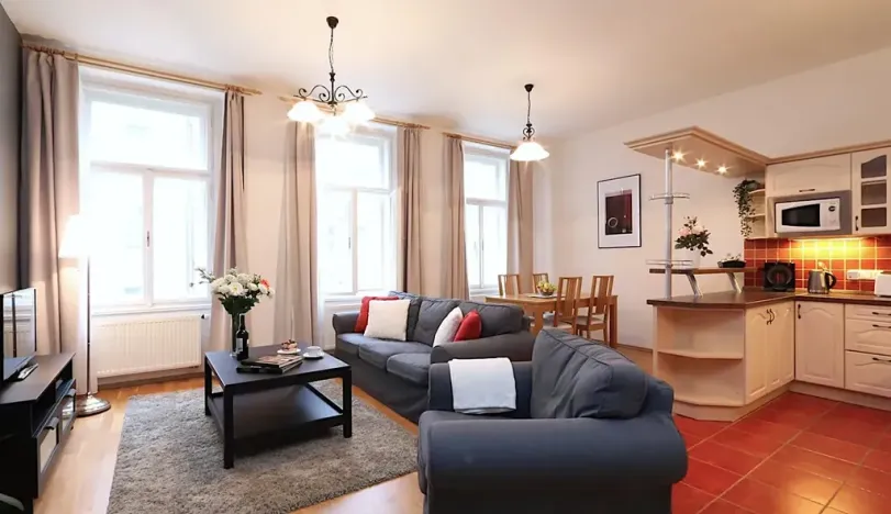Pronájem bytu 3+kk, Praha - Vinohrady, Sázavská, 80 m2