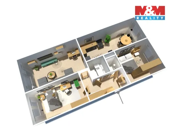 Prodej bytu 3+1, Příbram - Příbram III, Dlouhá, 69 m2