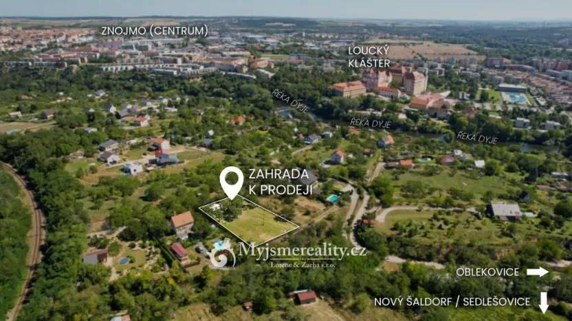 Prodej zahrady, Nový Šaldorf-Sedlešovice - Sedlešovice, 1487 m2