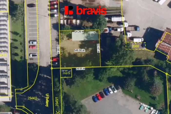Pronájem komerčního pozemku, Brno, U Svitavy, 550 m2