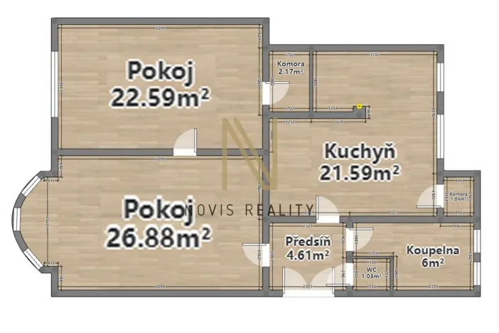 Pronájem bytu 3+kk, Plzeň, Denisovo nábřeží, 84 m2