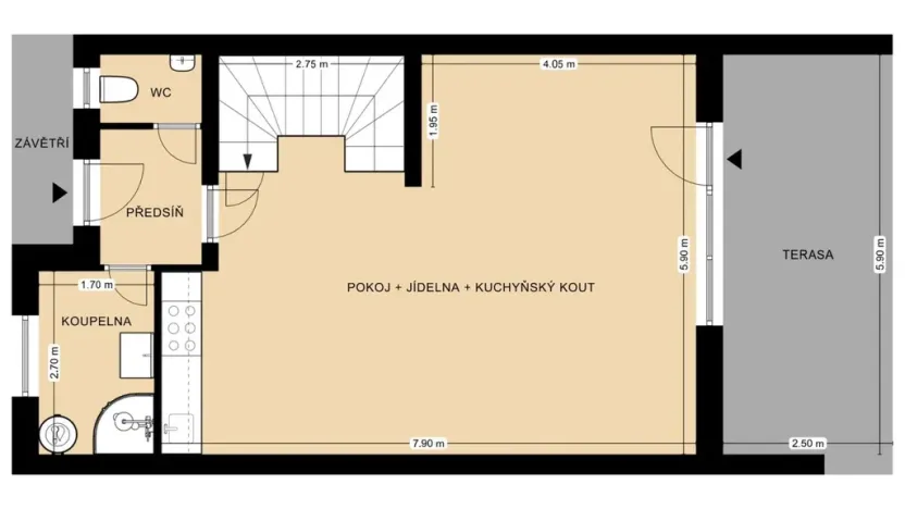 Pronájem rodinného domu, Břeclav - Charvátská Nová Ves, Kapusty, 111 m2