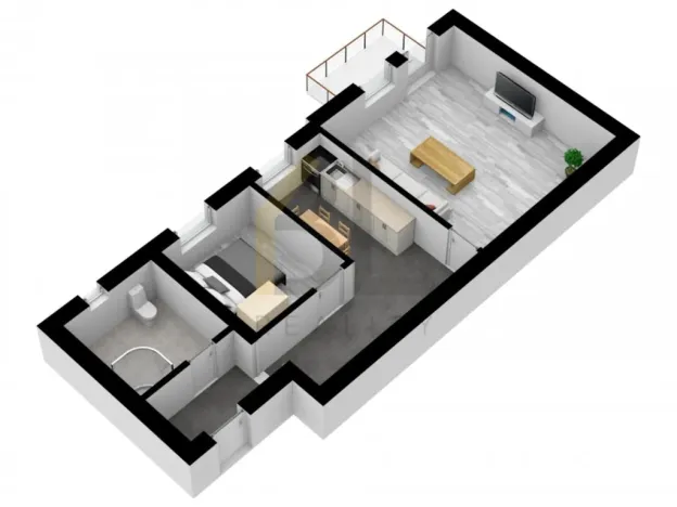 Pronájem bytu 2+kk, Hodonín, Nádražní řádek, 53 m2