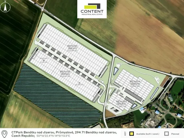 Pronájem výrobních prostor, Benátky nad Jizerou - Benátky nad Jizerou II, Průmyslová, 4724 m2