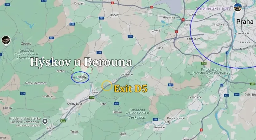 Pronájem skladu, Hýskov, Na Břasích, 1000 m2