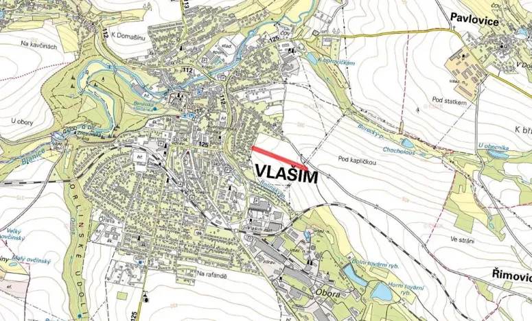 Prodej podílu pozemku pro bydlení, Vlašim, 2577 m2