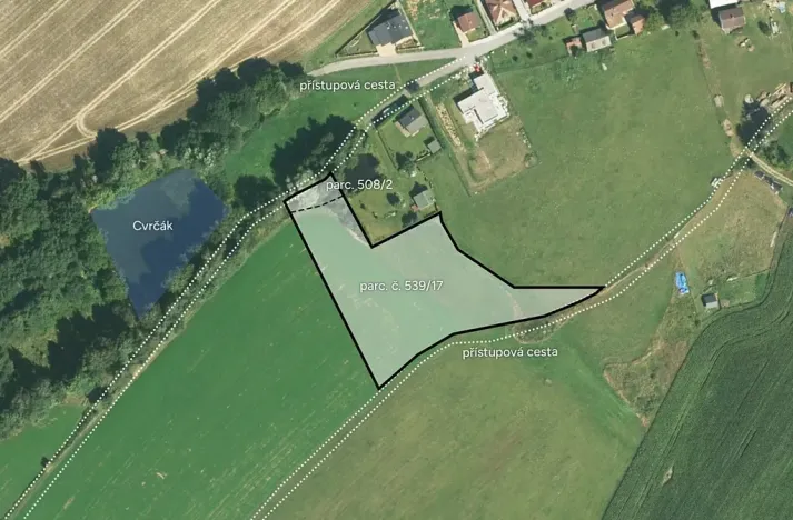 Prodej pozemku pro bydlení, Jiřice, 5723 m2