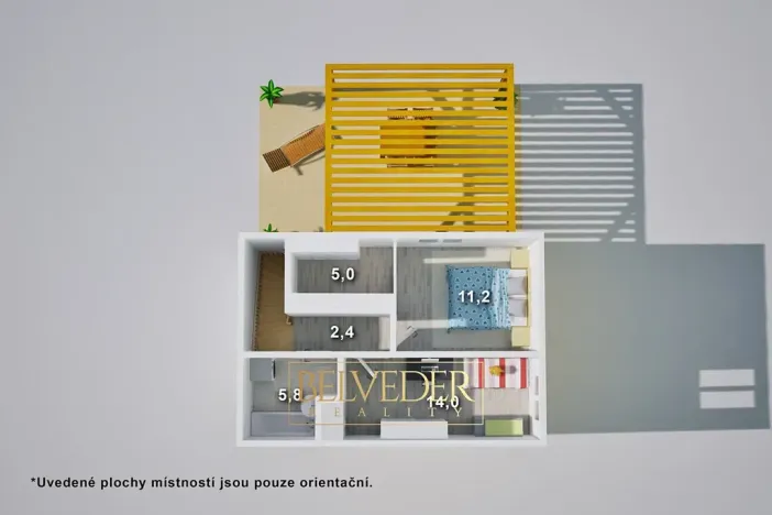 Prodej bytu 3+kk, Jiřice, 87 m2