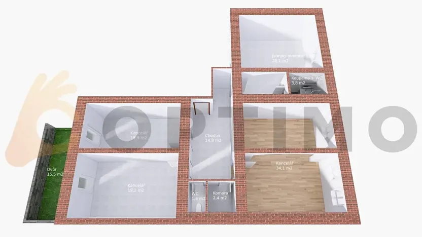 Prodej kanceláře, Praha - Smíchov, Ostrovského, 120 m2