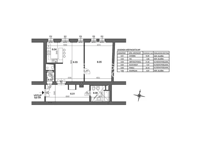 Pronájem bytu 2+kk, Praha - Staré Město, Na Perštýně, 73 m2