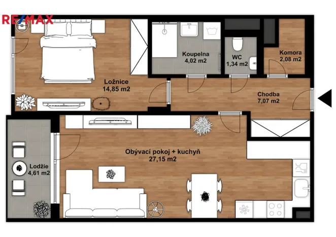 Pronájem bytu 2+kk, Opava - Předměstí, Císařského pluku, 60 m2