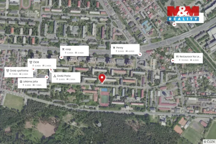 Pronájem bytu 1+1, Kladno, Moskevská, 40 m2