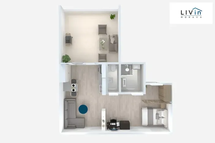 Pronájem bytu 1+kk, Olomouc, tř. Svornosti, 45 m2