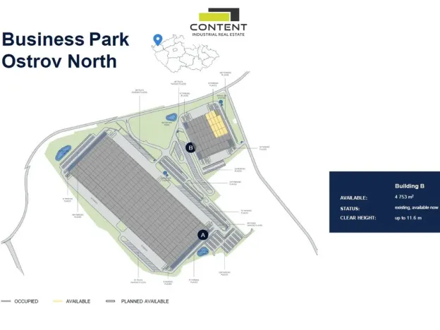 Pronájem skladu, Ostrov - Dolní Žďár, 4753 m2