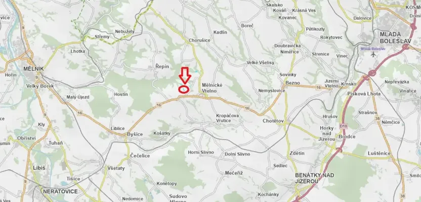 Prodej lesa, Mělnické Vtelno, 2736 m2