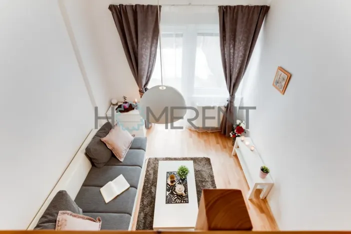 Pronájem bytu 1+kk, Praha - Letňany, Malkovského, 28 m2