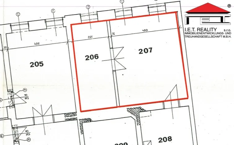 Pronájem kanceláře, Brno, Veveří, 39 m2