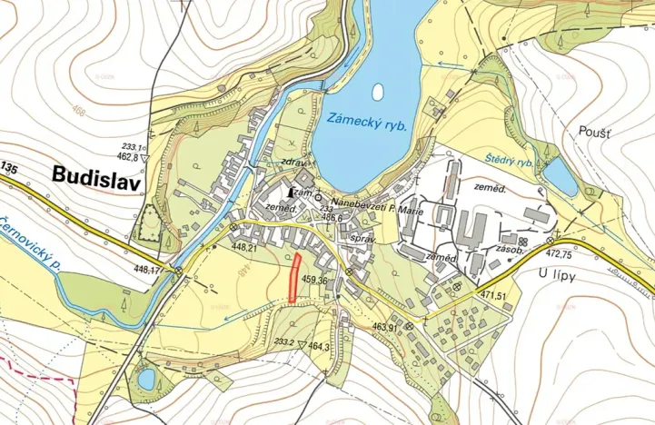 Prodej pozemku pro bydlení, Budislav, 1286 m2