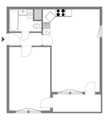 Prodej bytu 2+kk, Praha - Dubeč, Nad mlýnským potokem, 61 m2