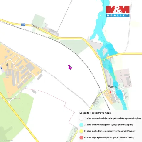 Prodej pole, Čáslav - Filipov, 5509 m2